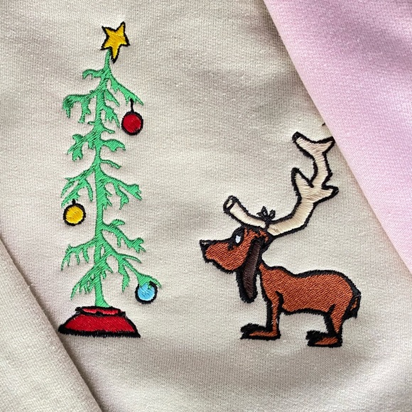 Grinch Dog Max Embroidered Sweatshirt - Picture 2 of 5